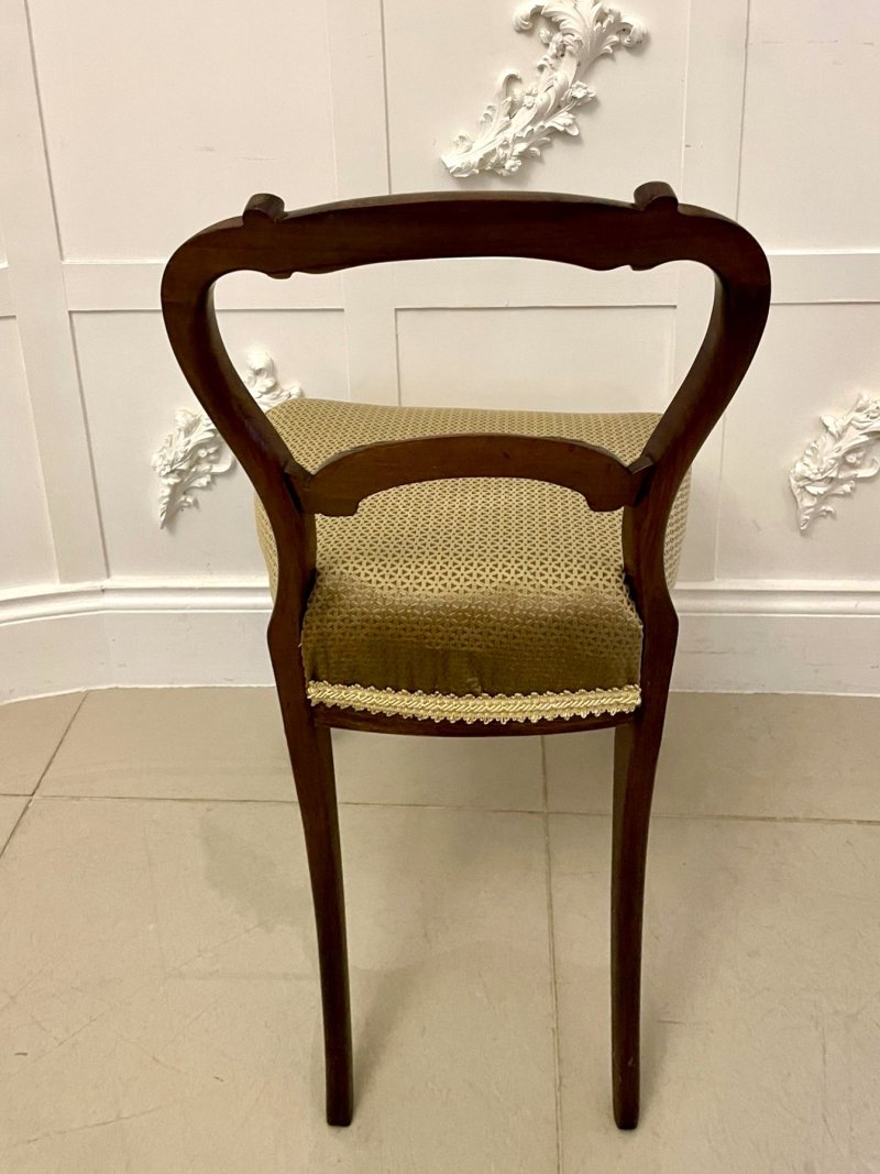 Set of 6 Antique Victorian Quality Rosewood Dining Chairs - Image 9